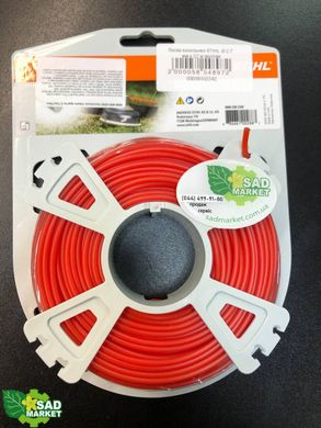 Косильная струна круглая (красная) 9 метров (2,7 мм)