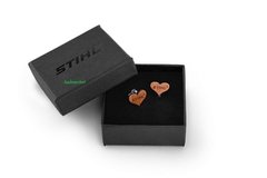 Сережки STIHL у вигляді сердечок